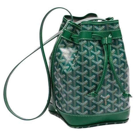 goyard bucket bag green